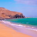 Beautiful surreal landscape. Ocean coast.Travel Canary Islands