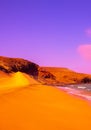 Beautiful surreal landscape wallpapers. Ocean coast.Travel Canary Islands