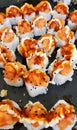 Beautiful sushi buffet Royalty Free Stock Photo