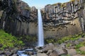 Beautiful Svartifoss waterfall Black Falls in Iceland Royalty Free Stock Photo