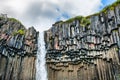 Beautiful Svartifoss waterfall in Iceland Royalty Free Stock Photo