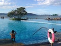 Beautiful swimming pool close to the sea