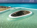 A beautiful swimming pool by the sea Royalty Free Stock Photo