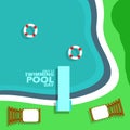 National Swimming Pool Day on July 11 Royalty Free Stock Photo