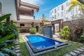 Beautiful swimming pool at traditional villa