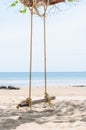 Beautiful and swing tropical beach Royalty Free Stock Photo