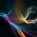 Beautiful swirling smoke - ai generated image