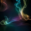 Beautiful swirling smoke - ai generated image