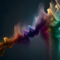 Beautiful swirling smoke - ai generated image