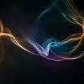 Beautiful swirling smoke - ai generated image