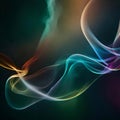 Beautiful swirling smoke - ai generated image