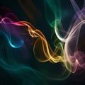 Beautiful swirling smoke - ai generated image