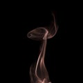 Rose smoke on a black background Royalty Free Stock Photo