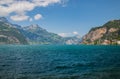 Beautiful swiss alpine landscape with lake Lucerne Royalty Free Stock Photo