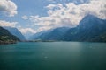 Beautiful swiss alpine landscape with lake Lucerne Royalty Free Stock Photo