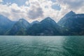 Beautiful swiss alpine landscape with lake Lucerne Royalty Free Stock Photo