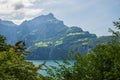 Beautiful swiss alpine landscape with lake Lucerne Royalty Free Stock Photo