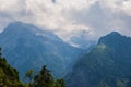 Beautiful swiss alpine landscape in summer