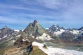 Beautiful Swiss Alps landscape with mountain view in summer, Zermatt, Switzerland Royalty Free Stock Photo