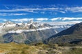 Beautiful Swiss Alps landscape with mountain view in summer, Zermatt, Switzerland Royalty Free Stock Photo