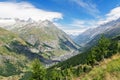 Beautiful Swiss Alps landscape with mountain view in summer, Zermatt, Switzerland Royalty Free Stock Photo