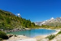 Beautiful Swiss Alps landscape with Stellisee lake and Matterhorn mountain reflection in water, summer mountains view, Zermatt Royalty Free Stock Photo