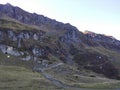 Beautiful Swiss mountains, fresh air Royalty Free Stock Photo