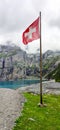 Beautiful Switzerland Cloudy Altitude lake