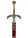 The beautiful sword isolated on a white background