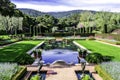 Beautiful symmetrical english style garden