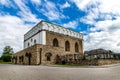 A beautiful synagogue in the village of Satanov. Ukraine