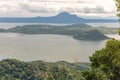 Beautiful Taal lake view from Tagaytay Royalty Free Stock Photo