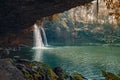 Tad Champee waterfall. Laos landscape.