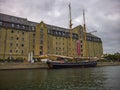 Beautiful Tall Ship and Warehouse Copenhagen Royalty Free Stock Photo