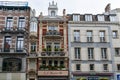 Beautiful tall slim buildings in city centre brussels.