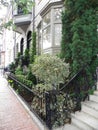 Beacon Hill street landscaping in Boston Royalty Free Stock Photo
