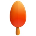 Beautiful tasty cartoon ice cream icon