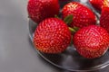 Beautiful tasty ripe fresh strawberries for breakfast