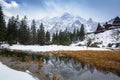 Beautiful Tatra mountains view at Fish Creek Royalty Free Stock Photo