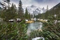 Beautiful Tatra mountains view at Fish Creek Royalty Free Stock Photo