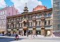 Beautiful tea house of the merchant Perlov on Myasnitskaya Street, built in pseudo-Chinese style in 1890-1893, landmark