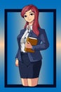 Beautiful teacher in teachers day character illustration