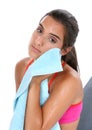 Beautiful Teen Girl Resting After Workout Royalty Free Stock Photo