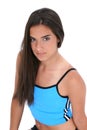 Beautiful Teen Girl In Workout Clothes Portrait Royalty Free Stock Photo