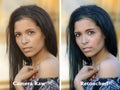 Beautiful Teen Latina, Raw Versus Retouched