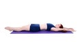 Beautiful Teenage Girl Demonstrating A Pilates Stretch Position Royalty Free Stock Photo