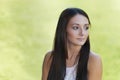 Beautiful teenage girl looking over shoulder Royalty Free Stock Photo