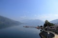 A Beautiful Tehri Lake In Uttarakhand. People boating in lake. Uttarakhand is a lands of river and mountains. Royalty Free Stock Photo