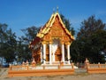 Beautiful temple bathed in afternoon light