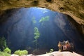 Beautiful temple pavillion inside hidden Phraya nakhon cave